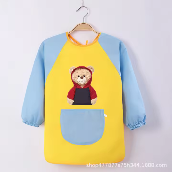 Ropa de arte impermeable para niños, ropa de espalda publicitaria, pintura de jardín de infantes, n. ° 039 - 1