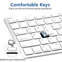 Teclado bluetooth wb-8022 Compatible con PC Mac.Teclado espanol. - details 1