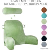 Cojín de lectura XL Almohada cervical extraíble para cama y sofá Almohada lumbar ideal para adultos con espuma viscoelástica Gris - details 40