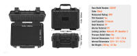 SucceBuy Estuche rígido para pistola con espuma de PU precortada, impermeable y a prueba de polvo para pistolas, con cerradura - details 4