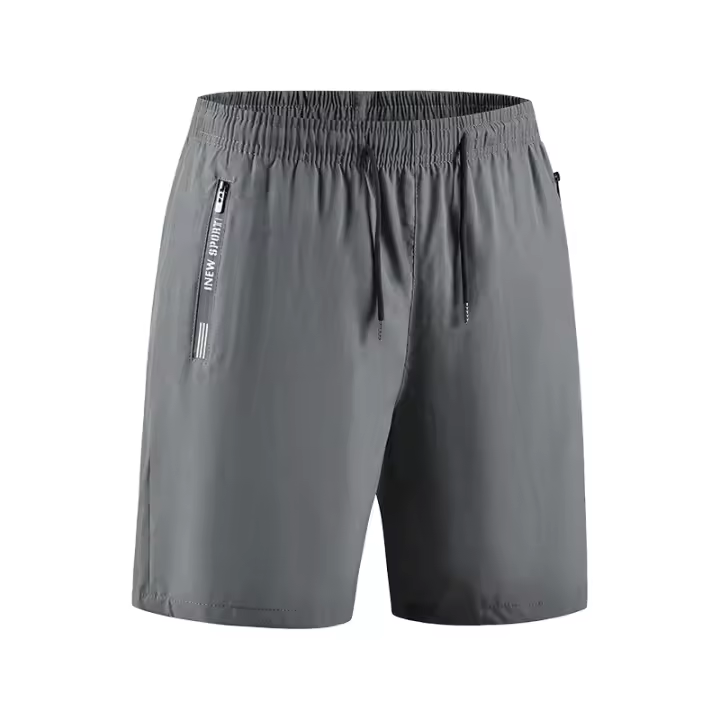 Nuevos pantalones cortos deportivos sueltos ligeros de seda de hielo para hombre para verano - 1