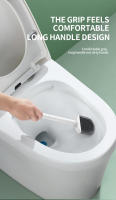 Cepillo De Inodoro Con Soporte Y Pared Acolchado De Silicona Para Baño Cepillo De Limpieza Con Mango Largo Estilo Pared Y Pie De Máquina - details 11