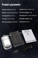 Afeitadora Eléctrica Profesional Portátil Mini Afeitadora de Barba para Hombres - details 7