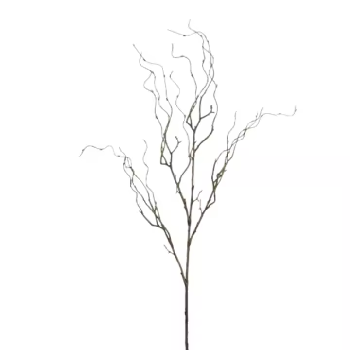 Rama de árbol de simulación de plástico de lujo, sauce Artificial de 120cm, planta falsa realista elegante, decoración para sala de estar - 1