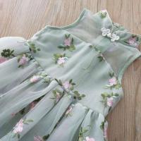 Vestido de Princesa con Bordado de Flor para Niñas en Edad de 2-7 Años Ideal para Fiestas de Boda - details 7