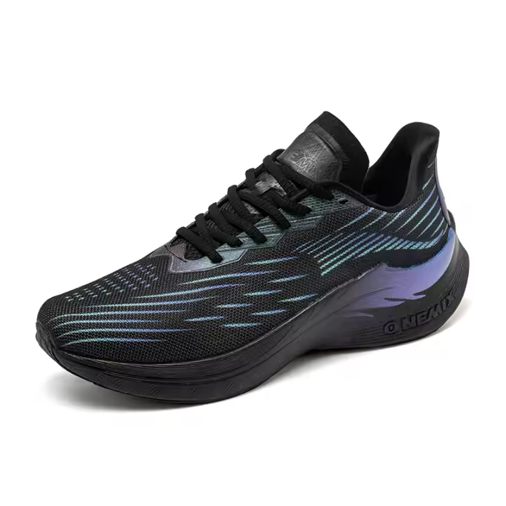 ONEMIX Zapatillas de Correr para Hombre Zapatos de Caminata Ligeros de Malla Transpirable Moda Deportes al Aire Libre Tenis de Primavera Material de Revestimiento Textil - 1
