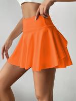 Faldas Deportivas De Un Solo Color Con Bolsillo, Faldas Activas De Golf, Running Y Tenis, Ropa Deportiva Para Mujer - details 21