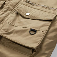 Chaqueta gruesa de lana para hombre, abrigo a prueba de viento con Cuello de piel y capucha, Parka informal de marca clásica, a la moda, novedad de invierno, 2024 - details 18