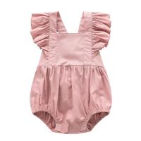 Adorable ropa de lino para bebé, body infantil con manga de encaje con volantes para niñas pequeñas, Pelele de princesa - details 7