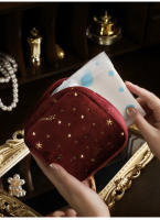 Bolsa de pañuelos sanitarios estilo japonés Mini lindo portátil exquisito bolso de maquillaje de terciopelo - details 8