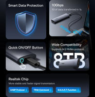 Baseus Caja de Almacenamiento NVMe M2 SSD Adaptador Externo de Metal de 8TB con Protocolo SATA y USB Tipo C Ideal para Laptops - details 2