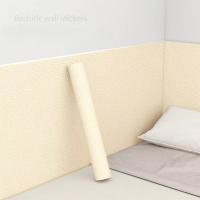 Pegatinas de Pared 3D de Lino, Impermeables, Anticolisión, para Cabecera de Cama, Bolsa Suave Autoadhesiva, Resistente a la Humedad, para Decoración de Paredes - details 1