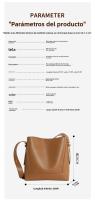 Minimalista Bolsa de Hombro de Cuero de Vaca para Mujeres de Gran Capacidad Bolsa de Hombro de Cuero Auténtico - details 4