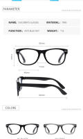 Nuevo TR Fashion Anti-Blue Frame niños estudiante ordenador gafas planas - details 7