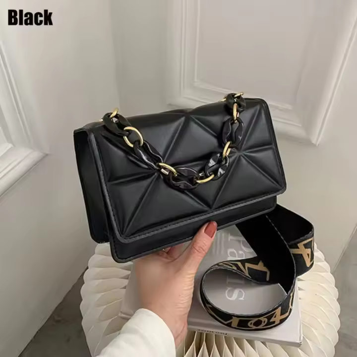 Señoras De Gran Capacidad Bolso De Hombro, Bolso De Moda Casual, PU Solapa Bolso De Hombro - 1