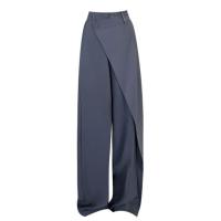 Pantalones Largos y Anchos de Moda Minimalista para Mujer Vestido Irregular de Negocios Casual - details 2