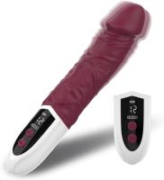 Vibrador de pene de simulación de 10 frecuencias totalmente automático con pantalla Digital, masturbador orgásmico femenino, juguete sexual para adultos - details 13