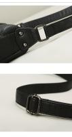 Bolso bandolera de piel auténtica para mujer, correa de hombro ajustable, diseño minimalista de gran capacidad, cierre de cremallera, capa de piel de vaca suave, blanco/negro, fabricado en Guangzhou, bolso de viaje versátil, accesorio elegante, costuras d - details 18