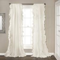 Cortinas de Estilo Princesa Nórdica con Flecos Decorativas en Color Sólido para Sala de Estar Dormitorio Material de Poliéster 100% Tema Romántico Cortinas Lavables de Largo 260cm y Más - details 15