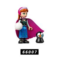 Bloques de construcción de la serie FROZEN para niños, juego de 5 piezas, princesa Elsa, Mini Figma - details 1