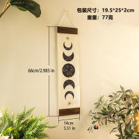 Tapiz de fase lunar y mariposa, decoración bohemia para el hogar, decoración de pared, decoraciones para habitación, macramé estético, decoración colgante de pared para dormitorio, regalo - details 0