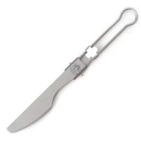 Tenedor Plegable de Titanio Medio Pulpido Portátil para Exteriores Ideal para Senderismo, Picnic y Acampada - details 6