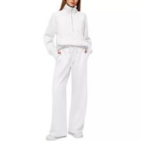 Conjuntos de dos piezas de otoño para mujer, sudaderas informales de cuello alto y pantalones de chándal, trajes deportivos para mujer - details 2