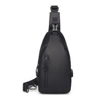 Bolso de hombro impermeable para hombre, bolso cruzado con USB - details 1