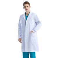 Bata de Laboratorio Hombre Mujer, Bata Médica Algodón Poliéster Bata Blanca Manga Larga Bata Laboratorio Disfraz Doctora para Estudiantes Escuela Laboratorio de Ciencia Enfermera - details 6