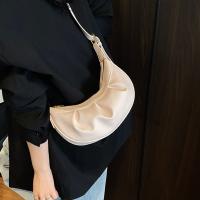 Bolso cruzado plisado de estilo coreano, bolso ligero de Color sólido de PU, bolso de mano de cuero suave, bolso de hombro para mujer - details 24