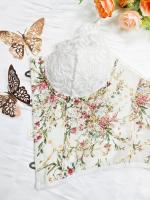 Chaleco de tela de encaje para mujer, Top sin mangas, corsé Y2k, Top elegante de mariposa, 2024 - details 11