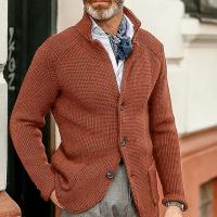 Suéteres de punto para hombre, cárdigan, abrigos, Otoño e Invierno - details 3