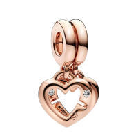 Colgante de Corazón de Oro de Rosa de Verano 2024 en Plata Esterlina 925 - details 0