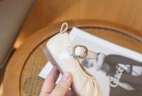 Zapatos de cuero de princesa para niñas, zapatillas individuales de moda con boca poco profunda, suela suave y boda para fiesta, novedad de primavera 2024 - details 18