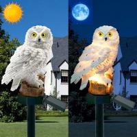 Lámpara Solar de búho, luces de jardín impermeables, alimentadas por energía Solar, luz Led para decoración de jardín al aire libre - details 2