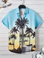 Camiseta de Verano de Playa Hawaiiana Estampado de Denim 3D para Hombres Manga Corta Transpirable - details 21