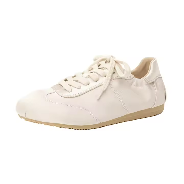 Zapatos de entrenamiento alemanes de satén estilo ballet, nuevos zapatos casuales versátiles de moda de diseñador de nicho. - 1