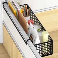 Estante de almacenamiento colgante para cabecera de cama de gran capacidad, diseño de rejilla, ahorra espacio, estante de almacenamiento para baño, caja de pañuelos multiusos - details 3