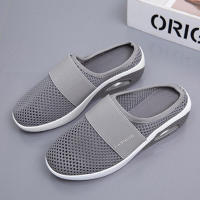 Sandalias de tacón de cuña para mujer, zapatos suaves y cómodos, sin cordones para uso diario, zapatos casuales - details 1