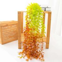 Corona de hiedra de hoja de arce falsa, enredaderas verdes, Foley, cuerda de vid de plástico para el hogar, decoración de pared, plantas artificiales, 100cm - details 0