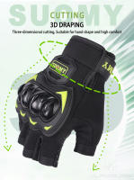 Guantes de Motocicleta SUOMY para Verano para Hombres Medio Dedo Antideslizante Transpirable para Carreras Fuera de Carretera Sin Dedos - details 6
