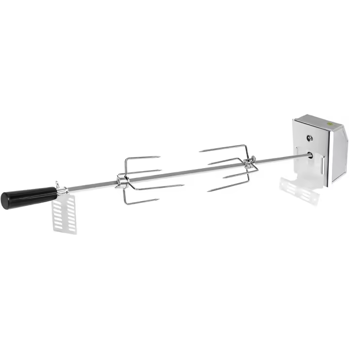 UISEBRT-brocha para barbacoa con motor de 220-240 V, acero inoxidable giratorio para barbacoa de gas y asador - 1