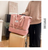 Bolsa deportiva para fitness Separación en seco y húmedo para mujer Ligero de gran capacidad Portátil Bolsa de viaje de corto recorrido Bolsa de equipaje independiente para jaula de zapatos - details 29