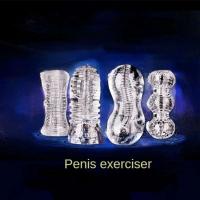 Juguete sexual vaginal transparente de 13cm para hombres 18 Plus masturbador masculino vagina realista ejercitador de agrandamiento de vagina Real erótico - details 0