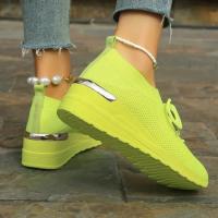 Zapatillas de deporte informales para mujer, zapatos de malla transpirables con cordones, Tenis de plataforma para caminar y correr, moda de verano - details 41