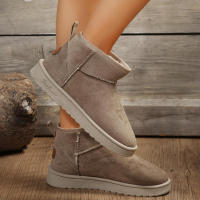 Botas de nieve de ante para mujer, zapatos góticos informales gruesos y cálidos, invierno, 2023 - details 3