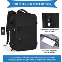 Mochila de cabina para ordenador portátil expandible Waterprf, adecuada para Trab, Vie, Universidad, mochila Unisex de gran capacidad para estudio Vies - details 5