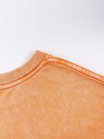 Camisetas lavadas con estampado abierto de sandía para mujer, Camiseta de algodón Y2K, Top holgado de Hip Hop, ropa suave y transpirable - details 18