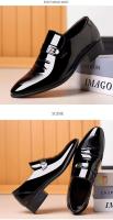 Zapatos de vestir de oficina de cuero chinos clásicos, zapatos de boda parciales para hombres - details 9