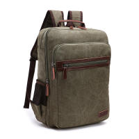 Mochila de Lona Vintage Bolso de Viaje de Gran Capacidad Bolso Escolar Juvenil Mochila Para Portátil - details 1